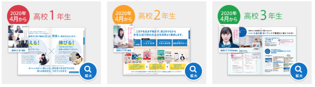 進研ゼミ高校講座 無料体験教材 公式パンフレット:ベネッセ無料プレゼント